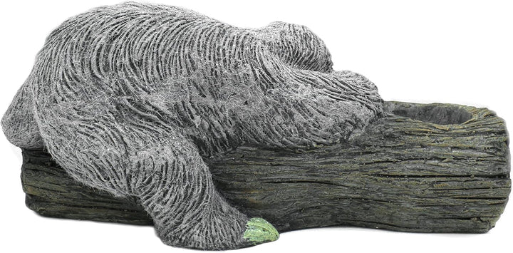 DARO DEKO Tier Figur in Stein-Optik (Faultier liegend bepflanzbar 49 x 22cm), Faultier Liegend Bepfl