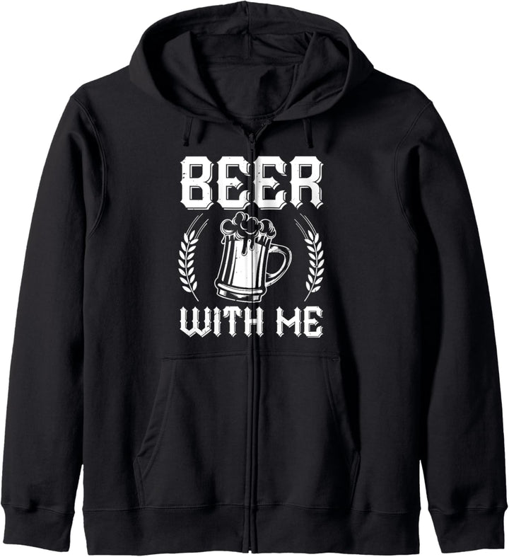 Beer Lover Funny - Bier mit mir Kapuzenjacke