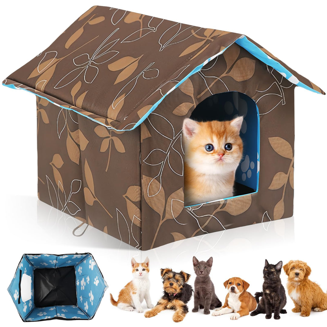 Katzenhaus Für Draussen Winterfest: 40x 38 x 35cm Katzenhaus Outdoor Wasserdichtes mit Abnehmbarem K