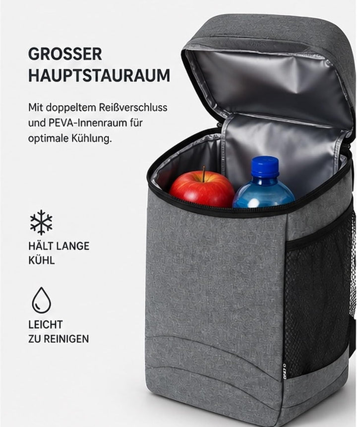 ArcticCool Kühlrucksack 10L Grau 10 Liter, Grau 10 Liter