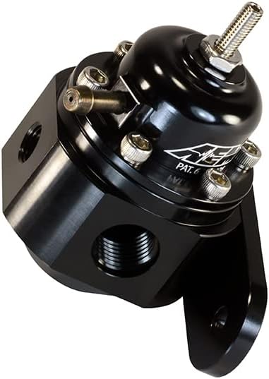 AEM 25-302BK Universal- Einstellbare Treibstoff Luftdruck Regler, Schwarz