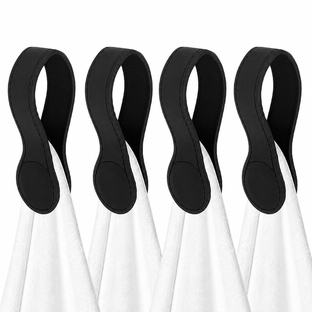 4 Stück Magnetische Handtuchclips,Handtuchhalter Leder,Leicht Zugänglicher Handtuchaufhänger,für Küc