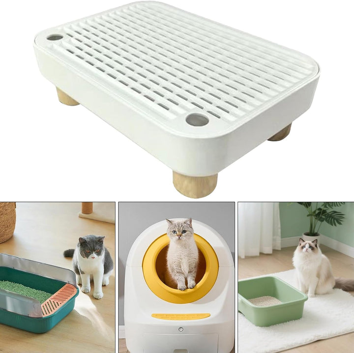 Katzenstreu Box Stufe - Kätzchen Katzenklo Treppe Mit Filterfunktion,Abnehmbare Kätzchen Katzenklo R