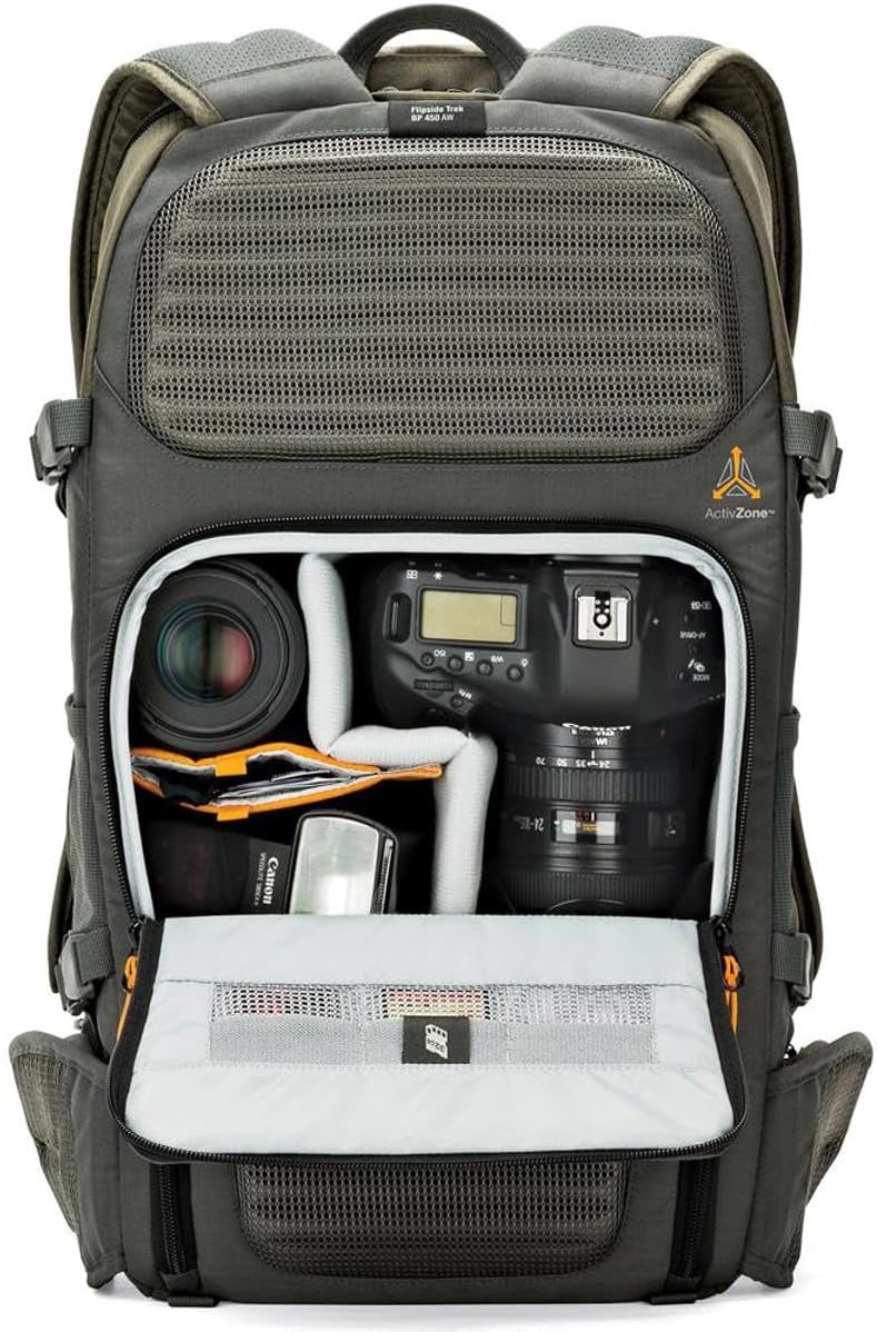 Lowepro Flipside Trek 450 Rucksack, Kamerarucksack für DSLRs und mehrere Objektive, Kamerarucksack f