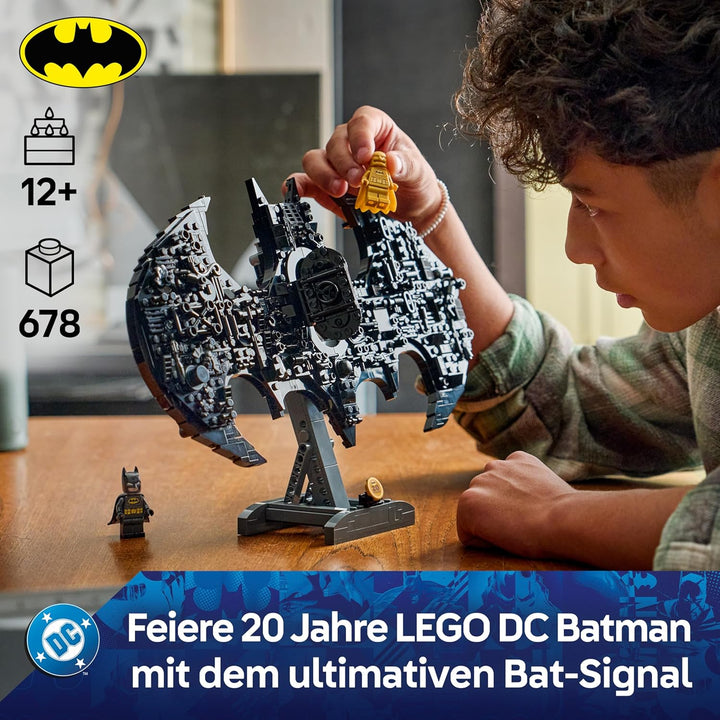 LEGO DC Batman: Batman Logo - Superhelden Spielzeug mit Minifiguren - Kreativer Modellbau für Jungen