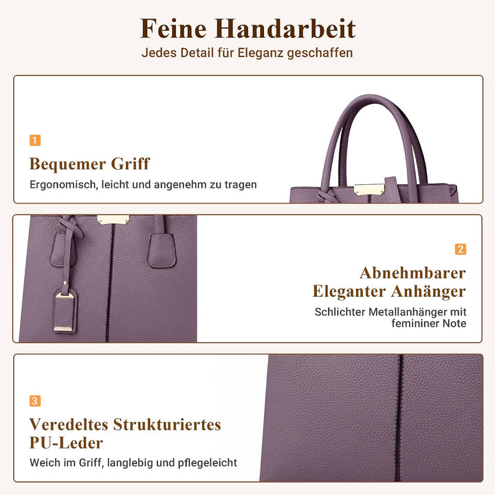 DIRRONA Elegant Damen Handtasche Schultertasche Gross Kapazität Umhängetasche Beiläufig Reise Tasche