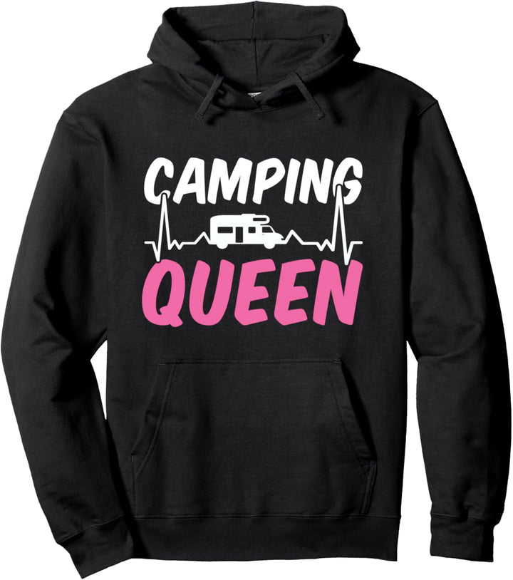 Camping Queen lustiges Camping Pullover Hoodie
