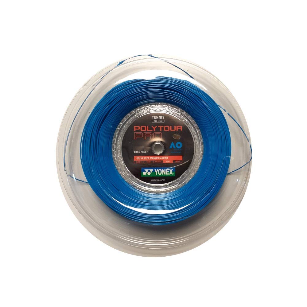 YONEX Poly Tour Pro 200M Blau Tennis Saitenrolle 200m Monofil Blau 1,20 mm, 1,20 mm