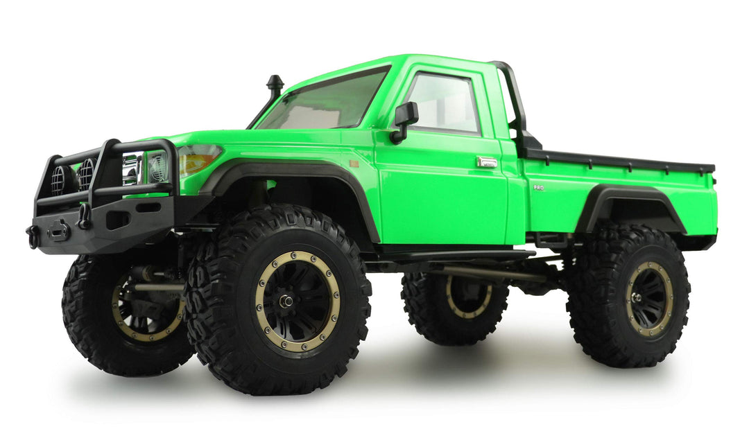 Amewi 22471 AMXRock RCX8P Scale Crawler Pick-Up 1:8, ferngesteuertes Fahrzeug, RTR, grün