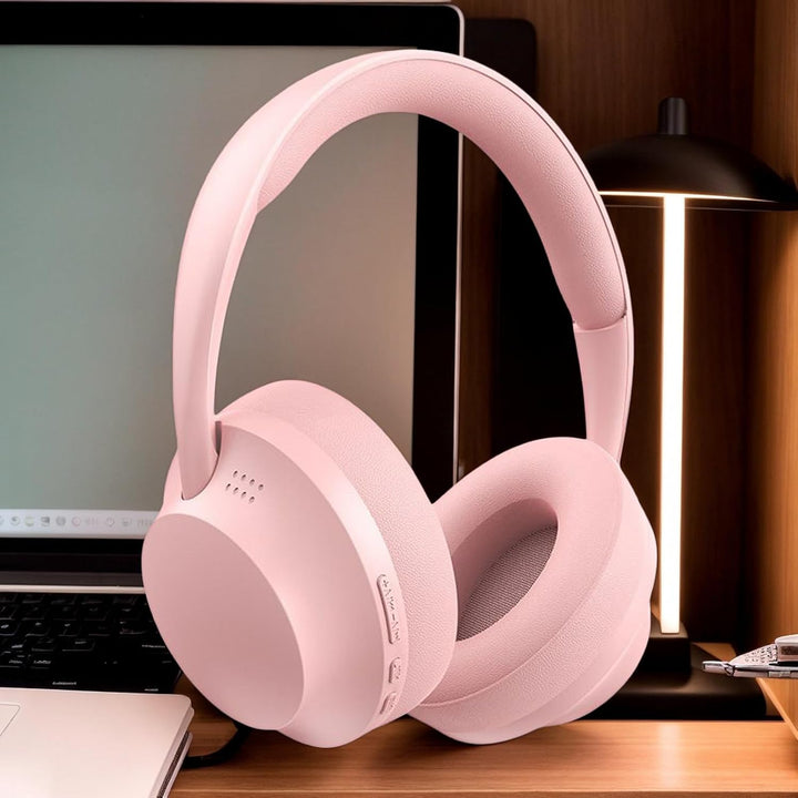 Arbeits Headset Surround Sound mit Noise-Cancelling Rosa, Rosa