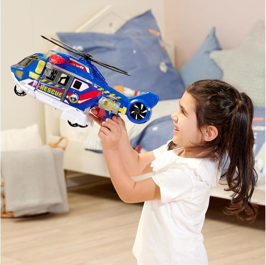 Dickie Toys - Spielzeug-Helikopter für Kinder ab 3 Jahre, gross (39 cm) - Rettungs-Hubschrauber mit
