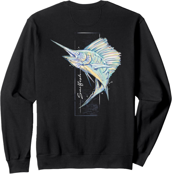 Marlin Sailfish Front and Back Sweatshirt
