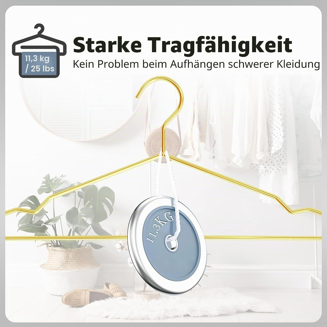 SPECILITE Metall-Kleiderbügel, robust, Starke Draht-Kleiderbügel mit Kerben, platzsparende Kleiderbü
