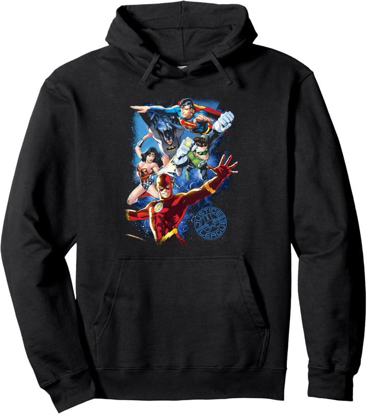 Justice League Galactic Attack Color Pullover Hoodie