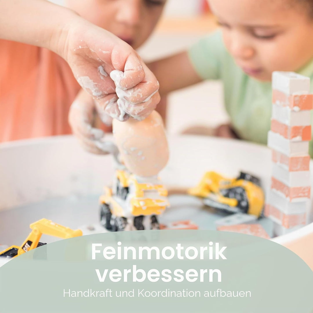Inspire My Play – 3 x Koralle Stapelbare Silikonschaufeln – Perfektes Zubehör für Sensory Play Tray