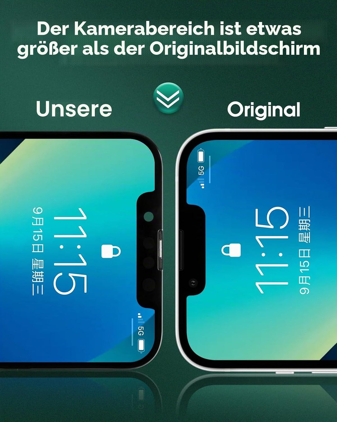 SRJTEK Für iPhone 13 Bildschirm Ersatz für iPhone 13 LCD Bildschirm Ersatz A2633 LCD Display A2482 T