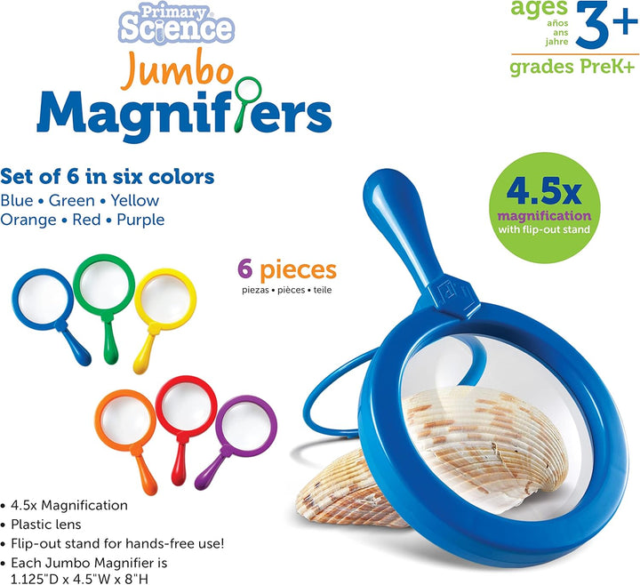 Learning Resources Primary Science Jumbo-Lupen 1 Mehrfarbig, 1 Mehrfarbig