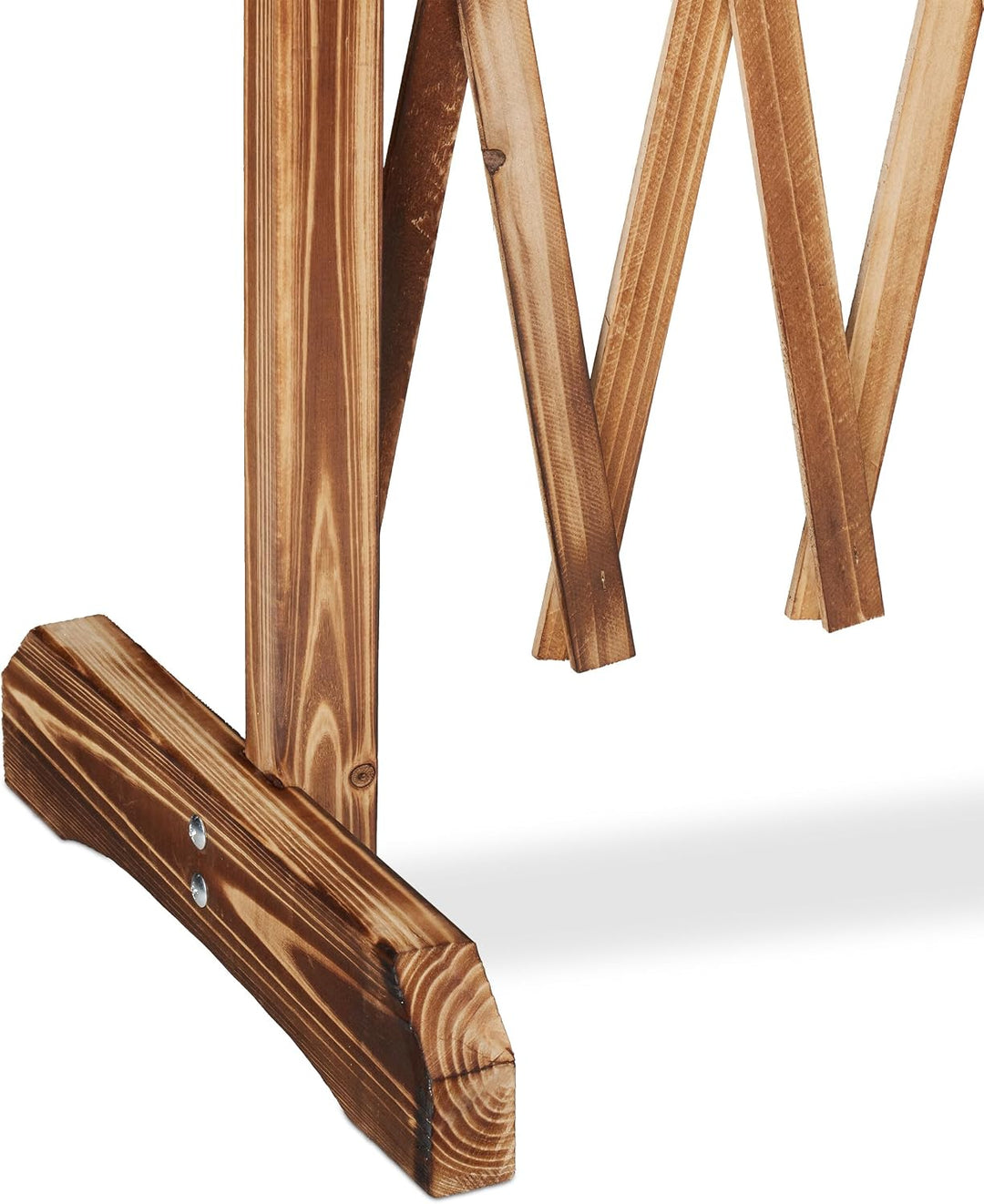 Relaxdays Rankgitter Holz, ausziehbar bis 275 cm, Natur