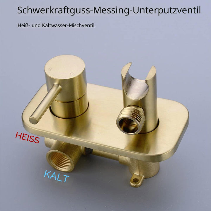 TRUSTMI Badezimmer Verdecktes Heiss- und Kalt-Bidet-Sprüh-Set, Handsprüher Shattaf Warmwasser-WC-Auf