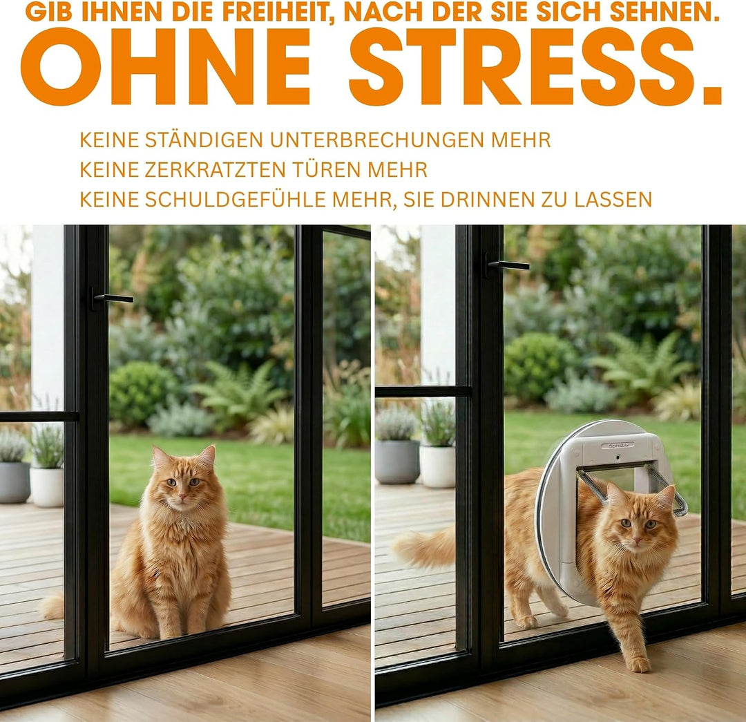 Rosewood 110413 Cat Mate Mikrochip - Katzenklappe, braun, Braun
