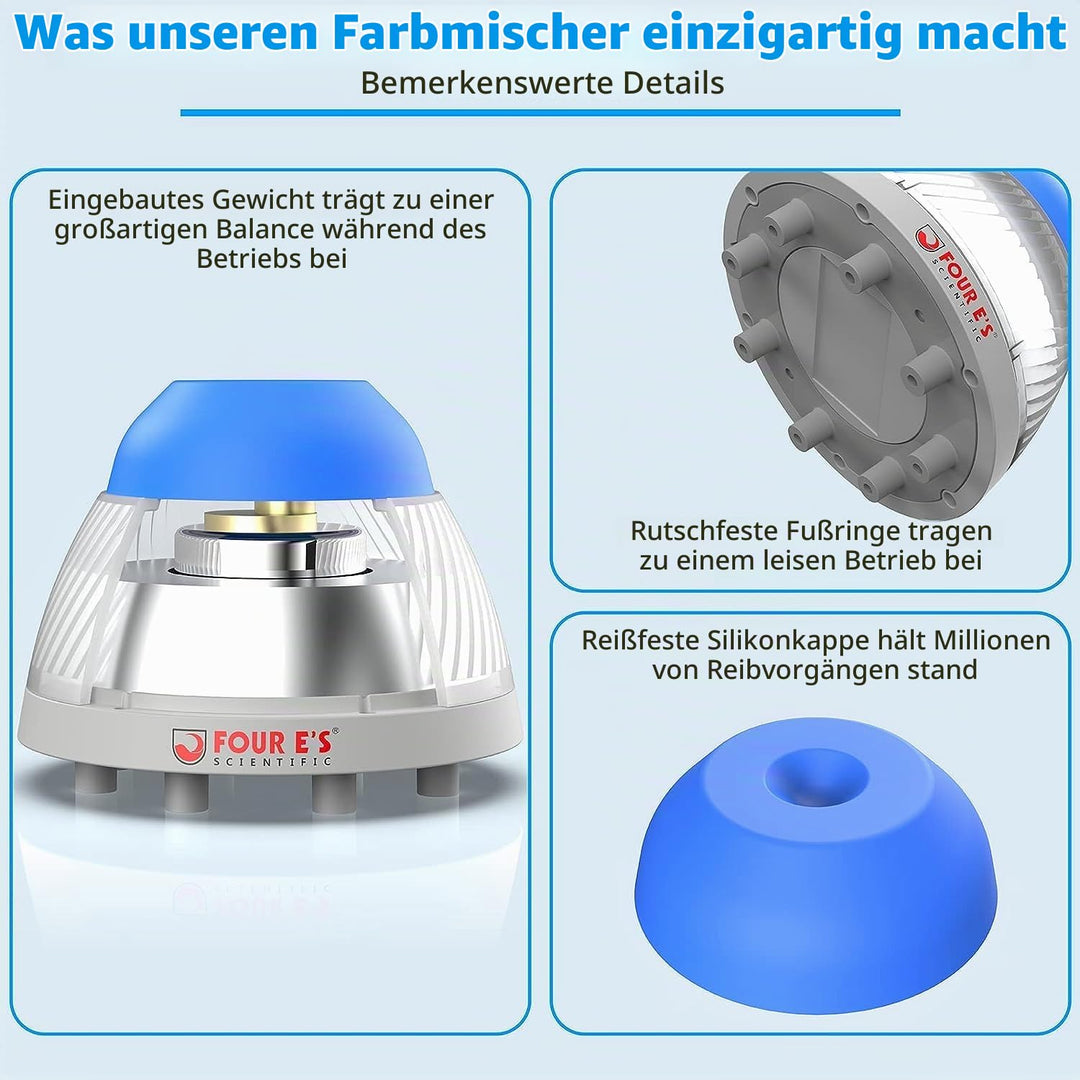 Vortex Mixer Schüttler, Farbmischer 5000UpM 50mL Touch-Modus 5,5mm Umlaufbahndurchmesser Vortex-Schü