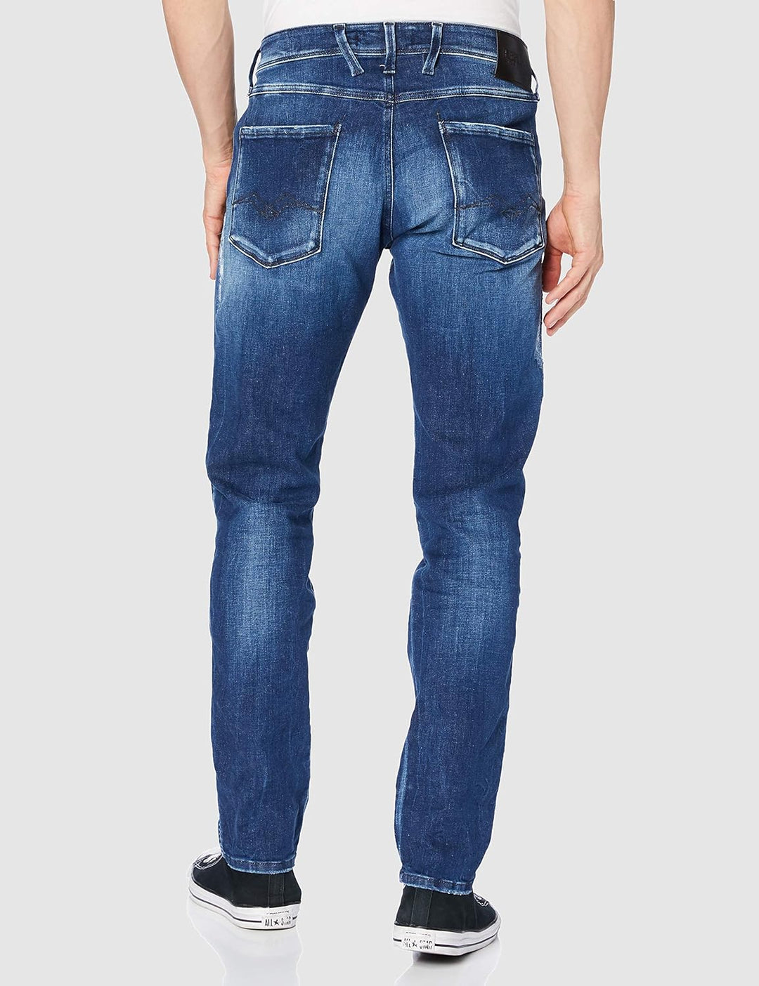 REPLAY Herren Anbass Jeans, 009 MEDIUM Blue, 32W / 36L
