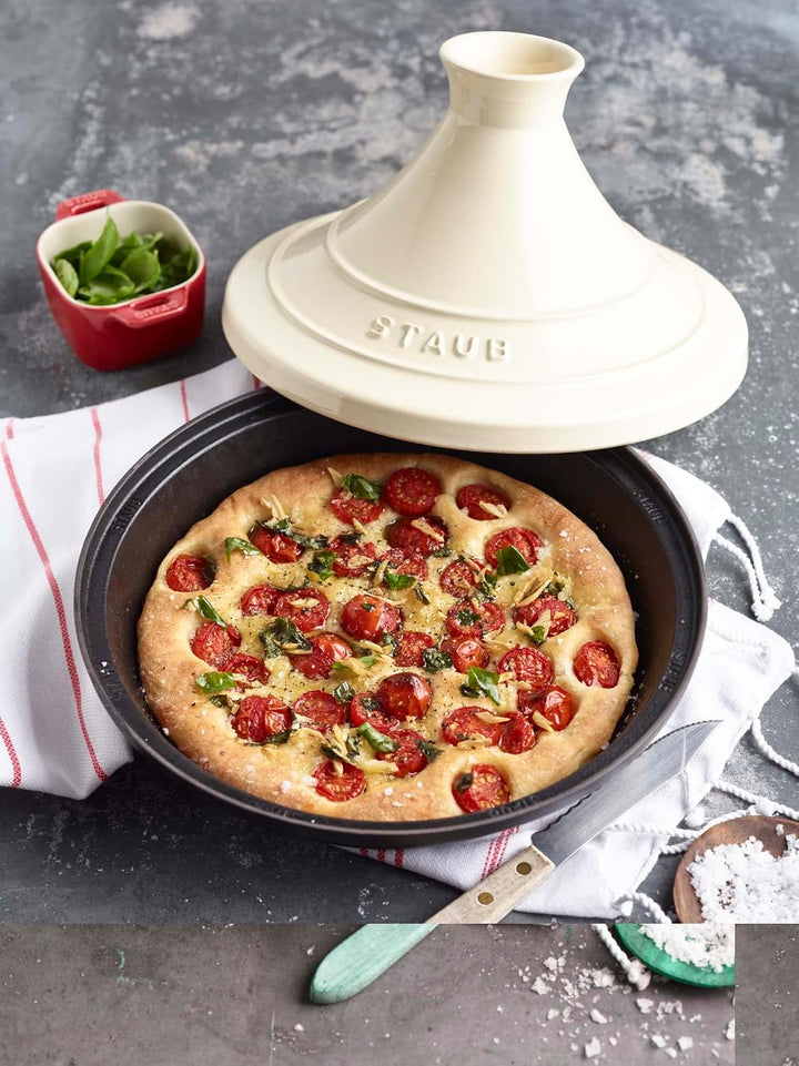 Staub Tajine, Cream, 0.5 qt. - Cream by Staub 0.5-qt Creme, 0.5-qt Creme