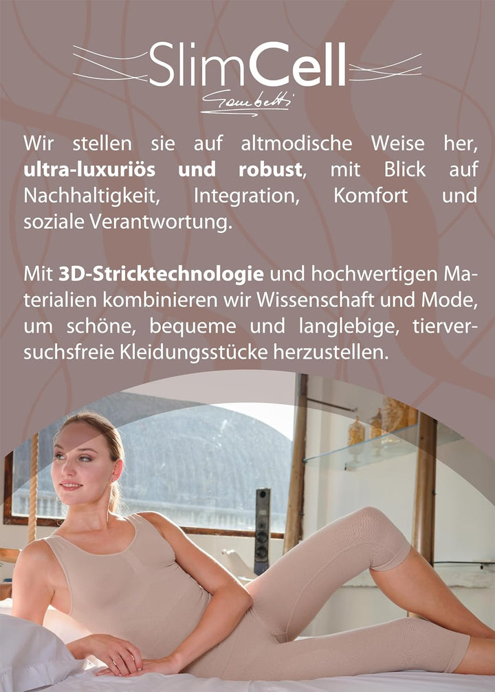 Shapewear Damen Bauchweg Anti Cellulite Hose - Anti Cellulite Leggings, Drenierende Shorts, Nahtlose