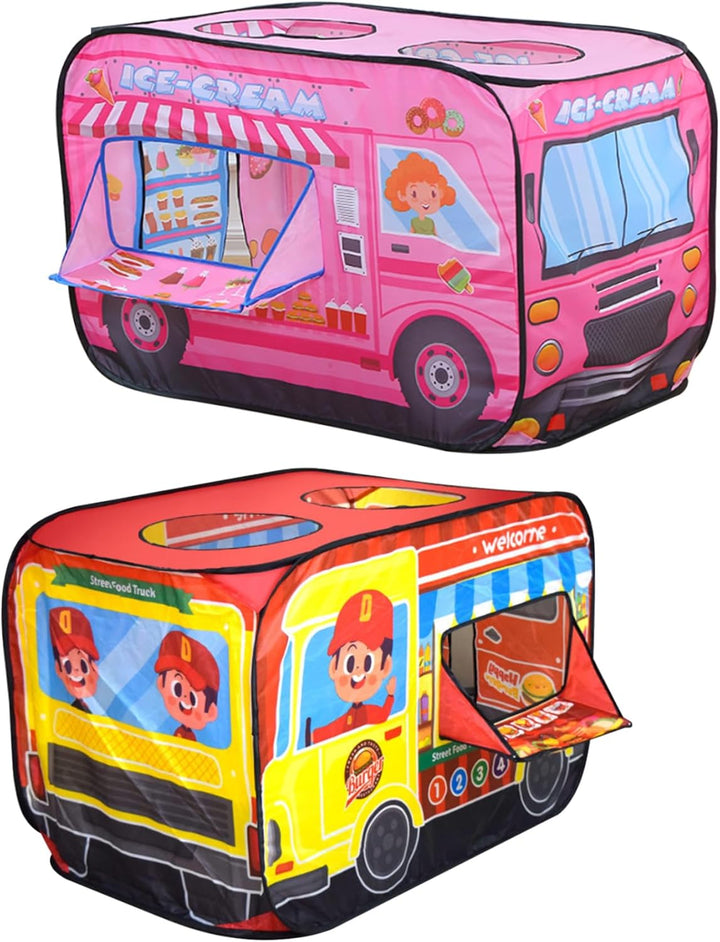 Faltbares Pop-up-Zelt für Kinder, atmungsaktiver Eiswagen mit hoher Dichte, grosses Spielzelt 44 x 3