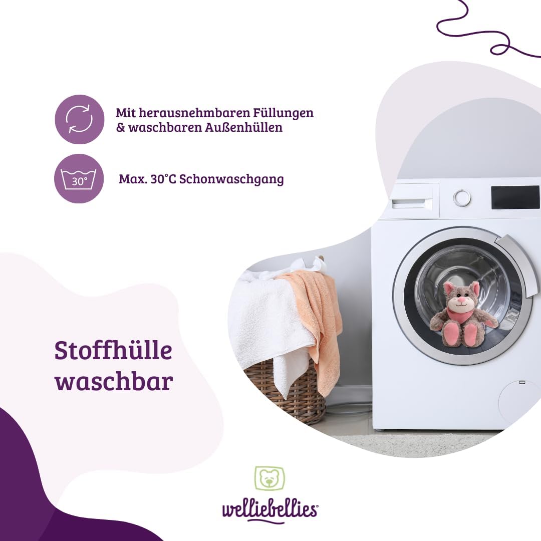 Wärmekuscheltier | gross | Hund | herausnehmbare Bio-Hirse-Füllung | im Ofen oder in der Mikrowelle