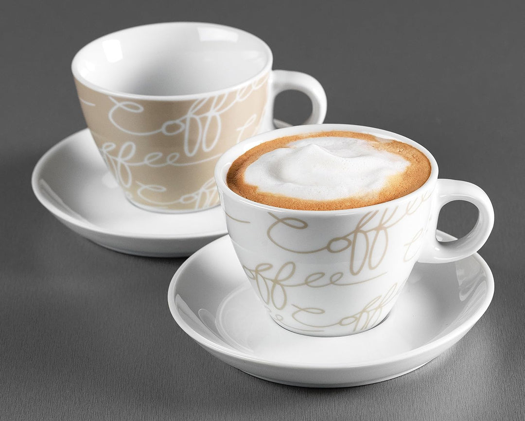Ritzenhoff &amp; Breker Cappuccino-Set Cornello Creme, 4-teilig Creme 1 Stück (1er Pack), Creme 1 Stück
