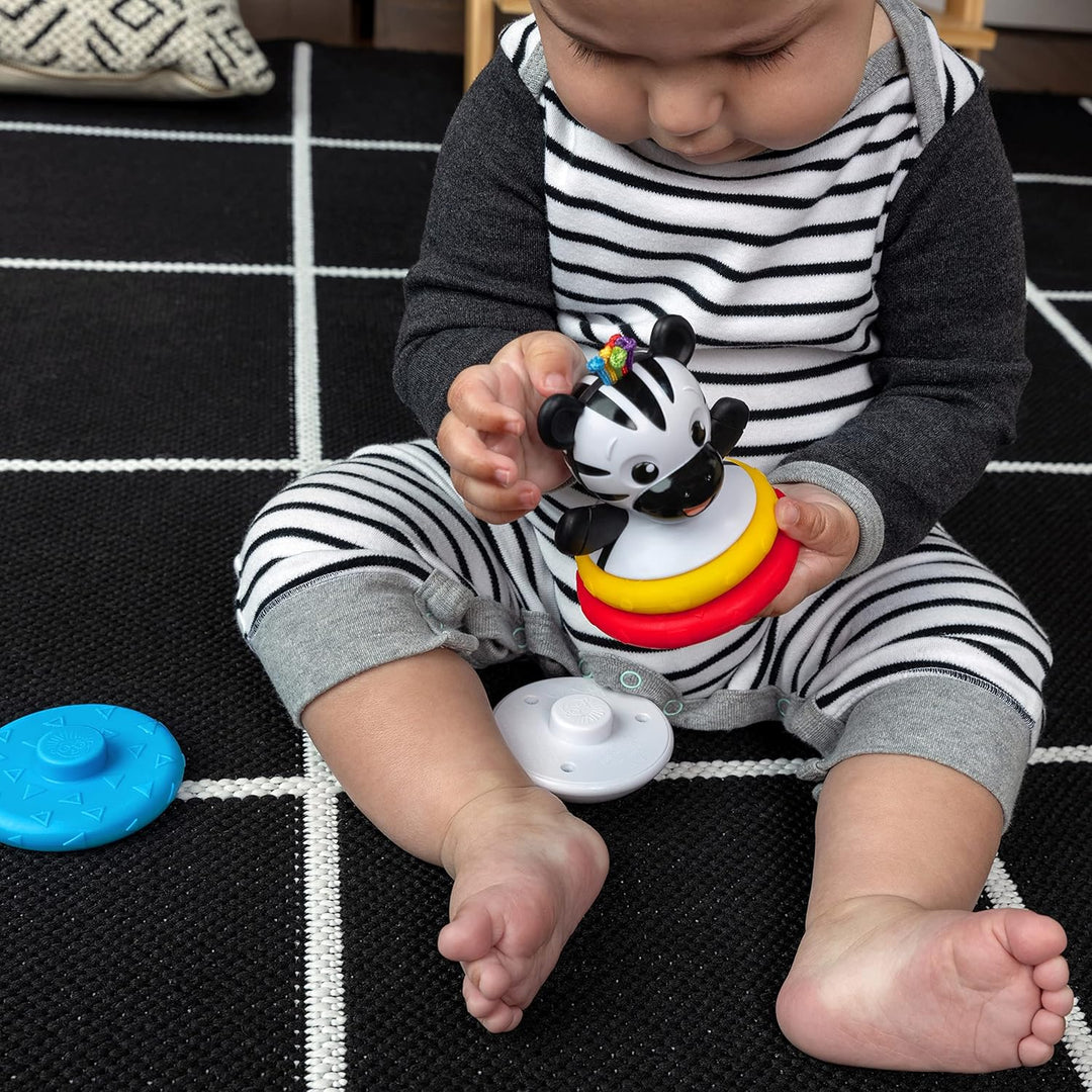 Baby Einstein, Stack &amp; Wobble Zen BPA-freies Beissring Spielzeug für das Lernen von Ursache und Wirk