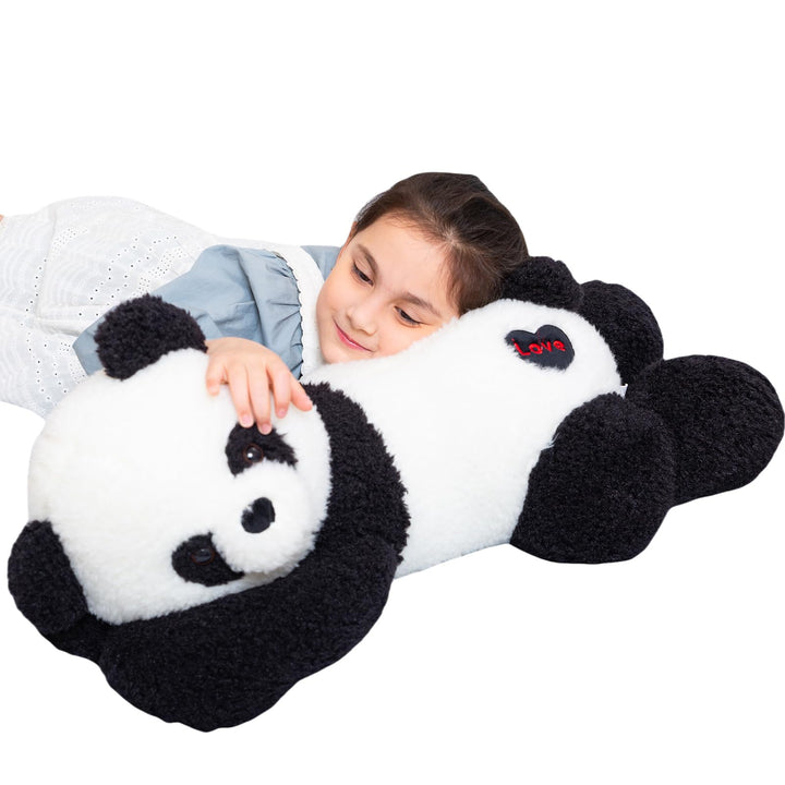 Aiuidun Grosser Panda Kuscheltier Teddybär Plüschtier Stofftier Nettes Grosser Panda Weiches Umarmun