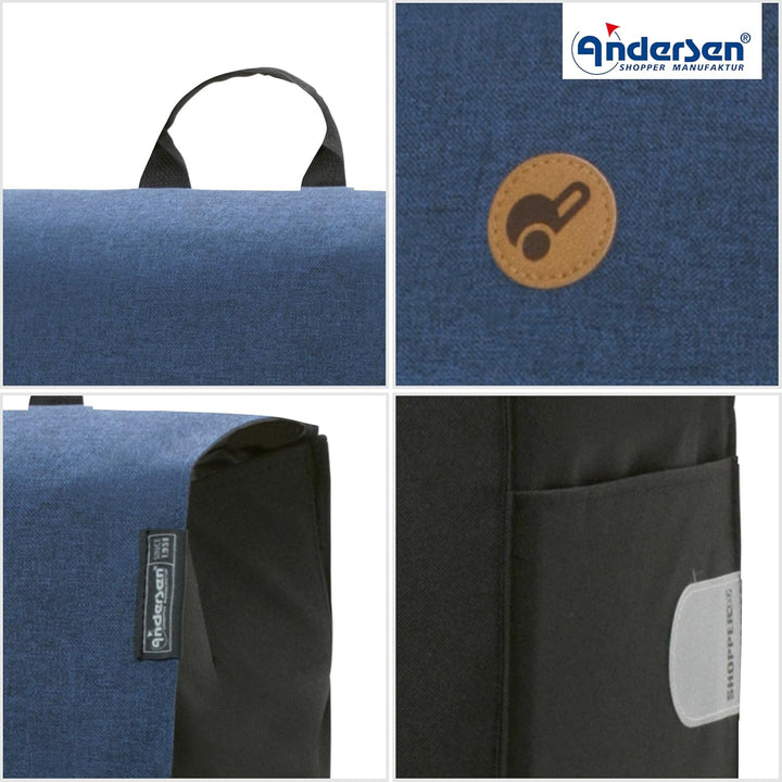 ANDERSEN Einkaufstrolley - Treppensteiger Scala Shopper Hera blau, Blau