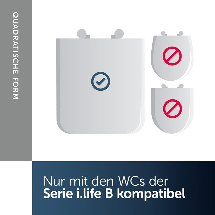 Ideal Standard T468301 Ideal Standard i.life B WC-Sitz mit Softclosing, Wrapover, Weiss, mit Softclo