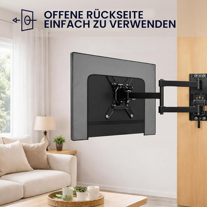kwmobile 55" TV Abdeckung Indoor - Fernseher Hülle Bildschirmschutz Abdeckung - TV Bildschirm Staubs