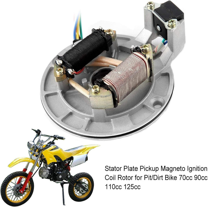 Stator Zündspule JH70 Statorplatte Pickup Magneto Zündspule Rotor für Pit/Dirt Bike 70ccm 90ccm 110c