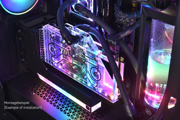 Alphacool 11951 Aurora Vertikale GPU Halterung mit Riser Kabel VGA Halter Grafikkarte