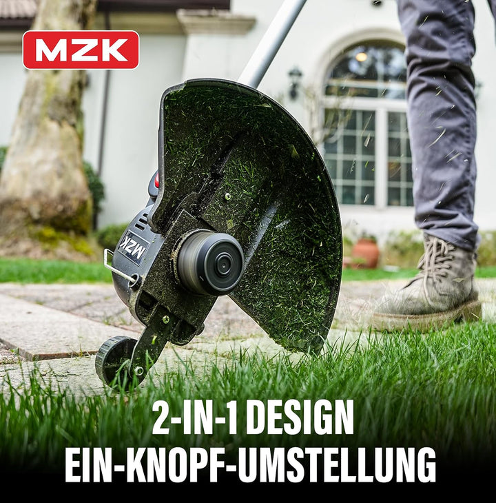 MZK 20V Akku-Rasentrimmer 30 cm, Kantenschneider, 2 Akkus 30cm, 30cm