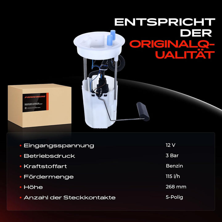 Kraftstoffpumpe Benzinpumpe für T-o-u-r-a-n 1T1 1T2 1.4L 1.6L 2.0L Benzin 2003-2007 1T0919051F