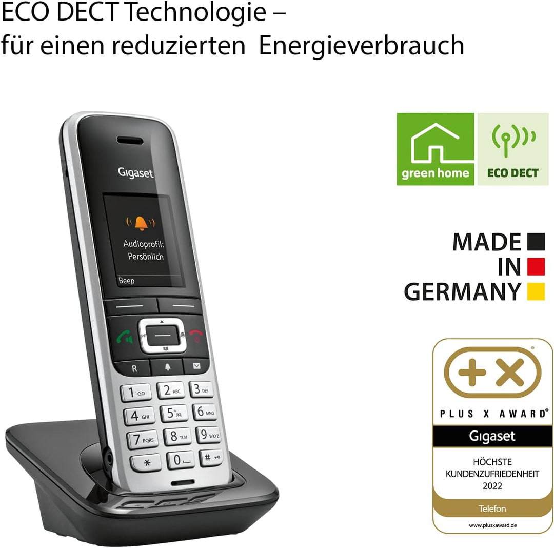 Gigaset PREMIUM 100HX - DECT-Mobilteil mit Ladeschale - Fritzbox-kompatibel - Schnurloses Telefon er