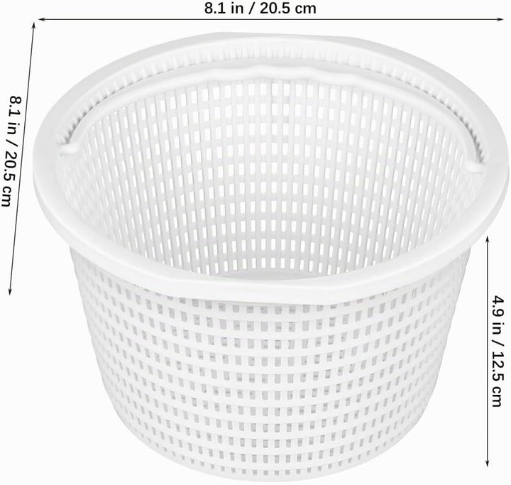 Abaodam Skimmerkorb Pool Skimmerkorb 20cm aus ABS für Schwimmbecken mit Griff Wiederverwendbarer Fil