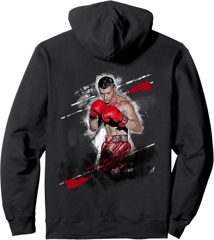 Boxer Motivational Vintage Boxsport auf einem Ring Pullover Hoodie