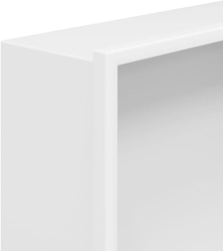 vidaXL Duschnische Mattweiss 32x32x9 cm Edelstahl, Weiss