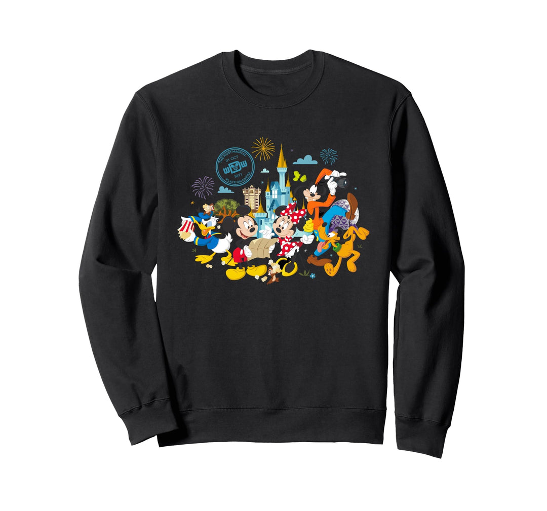 Walt Disney World 50th Anniversary Mickey and Friends Sweatshirt