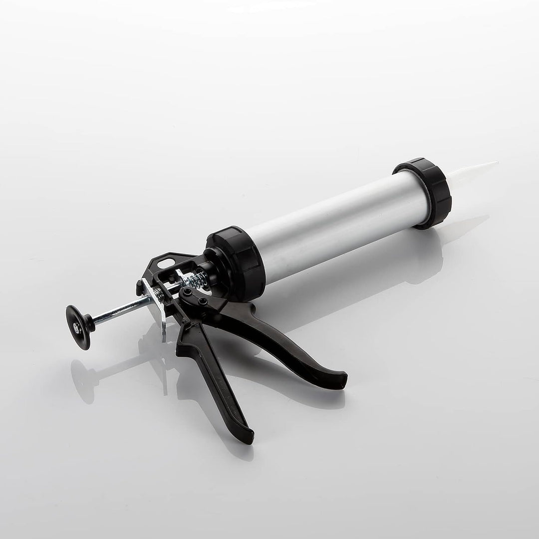 Alyco - Applikator für Mörtel, geschlossenes Rohr, Aluminium-Finish, 300 ml - 198810