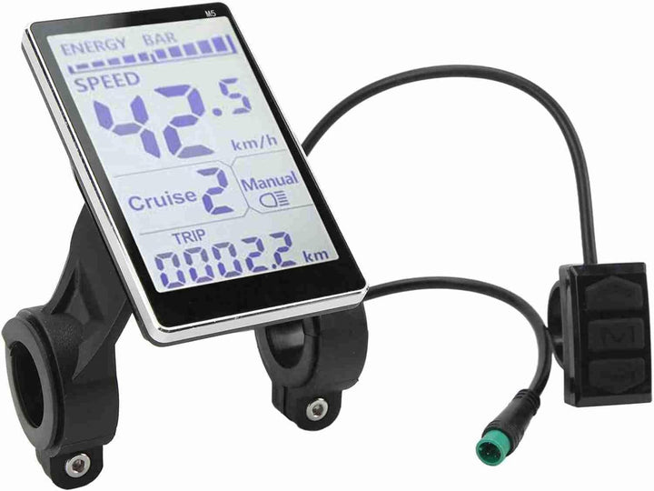 Elektrofahrrad M5 LCD-Bedienfeld – Universelles 24 V 36 V 48 60 Wasserdichtes Display für Elektrorol