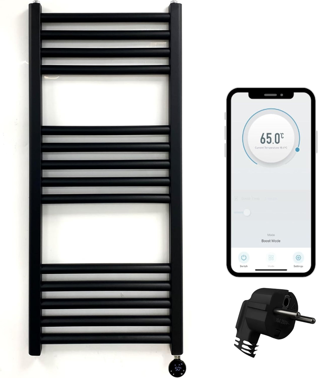 Wlan Thermostat Heizkörper, Heizstab 300 W, Led Touchscreen