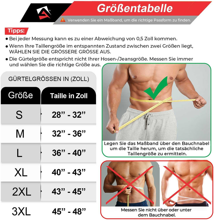 AQF Gewichthebergürtel Lever Schnalle, 4" Breit 10mm Dick Leder Belt - Genehmigt IPL USPA Kraftraini