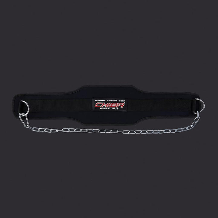 Chiba Trainingshilfe Dipping Belt, Schwarz, One size, 40890